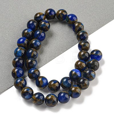 Synthetic Gold Clinquant Stone Beads Strands G-P549-A01-02-1