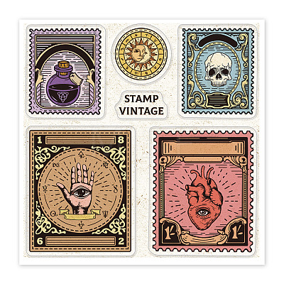 PVC Sakura Stamp DIY-WH0486-029-1