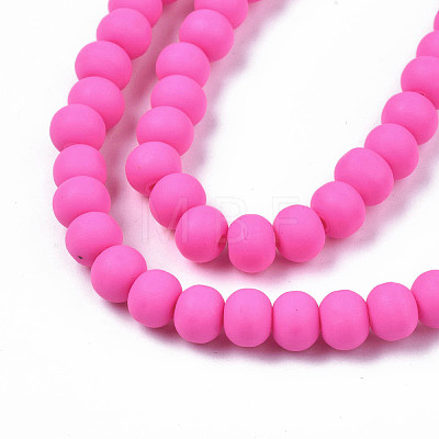 Handmade Polymer Clay Beads Strands X-CLAY-N008-053-03-1