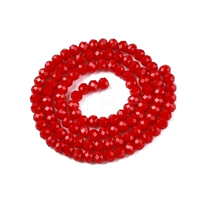 Opaque Solid Color Imitation Jade Glass Beads Strands EGLA-A044-P4mm-D15-1