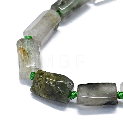 Natural Green Rutilated Quartz Beads Strands G-O170-145-1