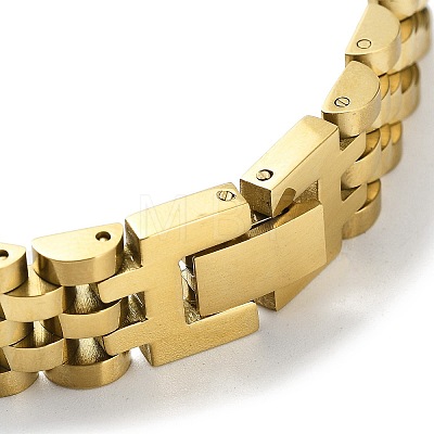 304 Stainless Steel Link Chain Bracelets BJEW-G685-02B-1