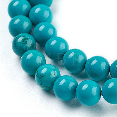Natural Magnesite Beads Strands TURQ-L019-8mm-01-1