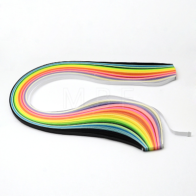 160Strips 22 Colors 10MM Wide Quilling Paper Strips DIY-R025-06-1