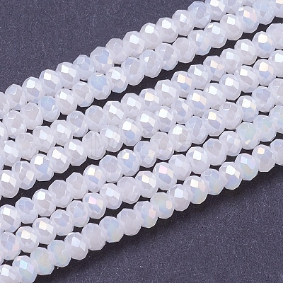 Electroplate Glass Beads Strands EGLA-R048-2mm-36-1