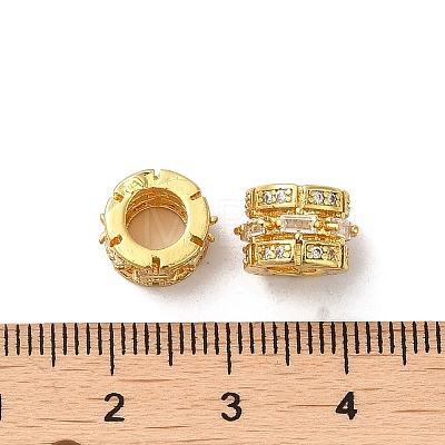 Rack Plating Brass Euorpean Beads KK-K273-16G-1