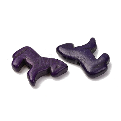 Synthetic Turquoise Dyed Horse Beads G-B015-10-1