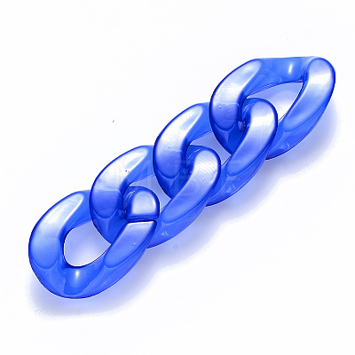 Imitation Jelly Acrylic Linking Rings OACR-S036-001B-E02-1