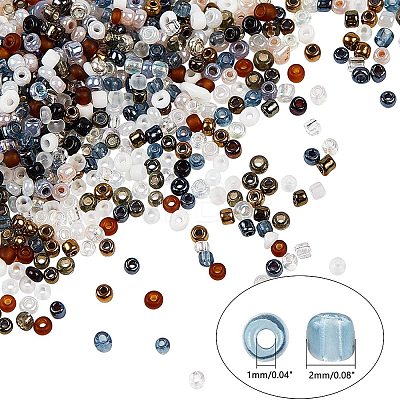12/0 Glass Seed Beads SEED-NB0001-12A-2mm-1