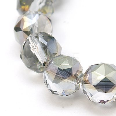 Electroplate Glass Beads Strands EGLA-J015-10mm-01-1