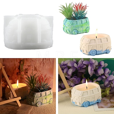 Food Grade Bus DIY Silicone Candle Molds PW-WG7529F-01-1