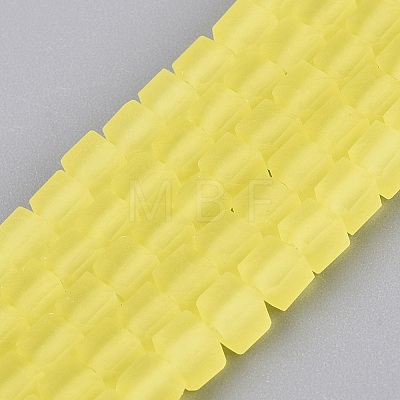 Transparent Frosted Glass Beads Strands LS-GLAA-N072-01A-A20-1