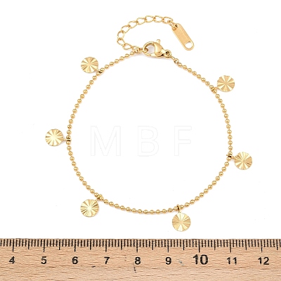 304 Stainless Steel Charm Bracelets BJEW-P372-02A-G-1