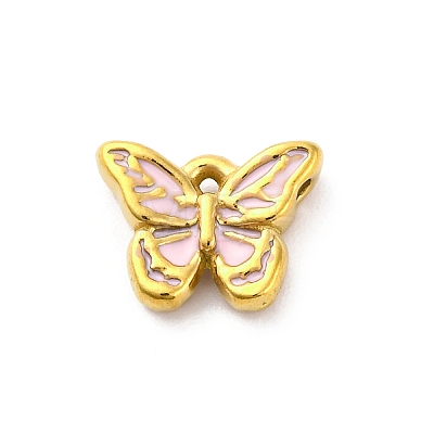 304 Stainless Steel Enamel Pendants STAS-B085-43G-1
