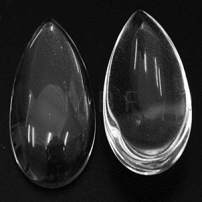 Transparent Glass Cabochons X-GGLA-Q003-1-1