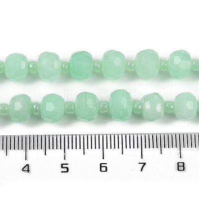 Natural Dyed White Jade Beads Strands G-H057-A22-11-1