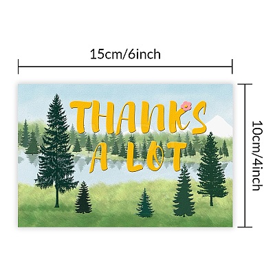 SUPERDANT Thank You Theme Cards and Paper Envelopes DIY-SD0001-01B-1