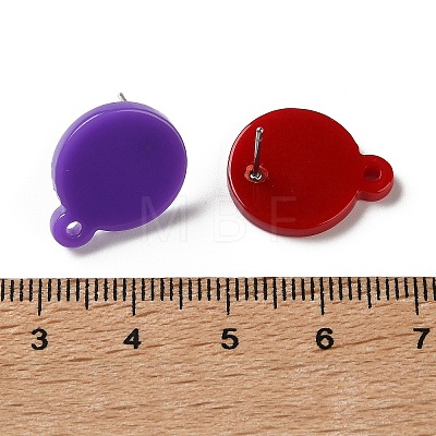 Acrylic Stud Earring Findings EJEW-H181-01P-1