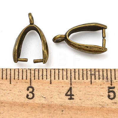 Grade AA Brass Ice Pick Pinch Bails for Pendant Making KK-M008-b-06AB-NR-1