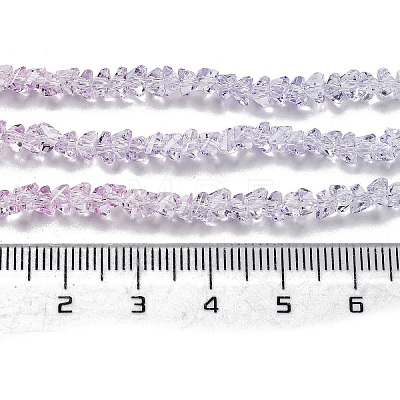 Transparent Glass Bead Strands X-GLAA-H023-03L-1