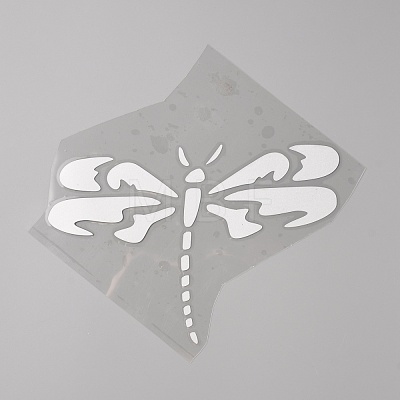 Dragonfly Reflective PET Plastic Car Decals DIY-WH0030-38C-1
