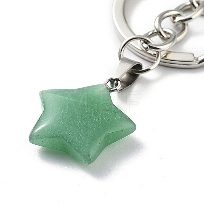 Natural Green Aventurine Keychain KEYC-M022-02B-1