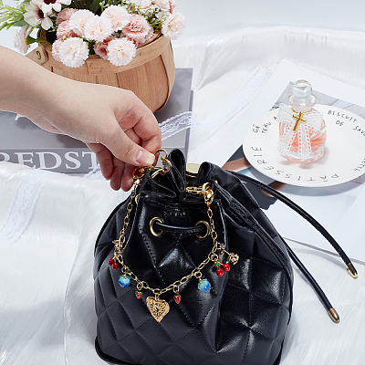 1Pc Fruit Style Brass Bag Decorative Chains HJEW-SC0003-25-1