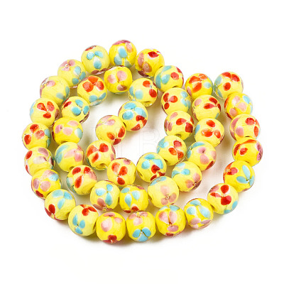 Handmade Lampwork Beads Strands LAMP-T007-03I-1