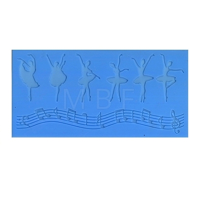 Music Note & Ballet Dancer Food Grade Silicone Mat Moulds MUSI-PW0003-02-1