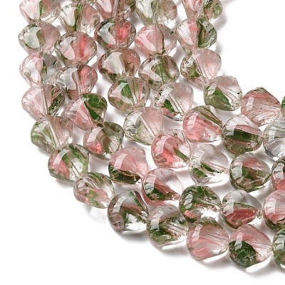 Inner Flower Handmade Lampwork Beads Strands LA-CBA3F7A-02A-1