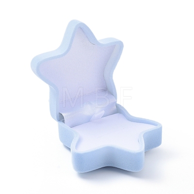 Starfish Shape Velvet Jewelry Boxes X-VBOX-L002-D02-1