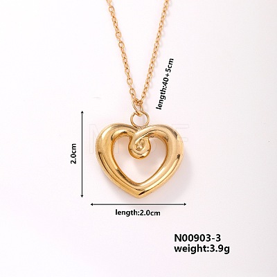 Fashion Elegant Golden Plated Stainless Steel Pendant Necklaces SJ0947-3-1