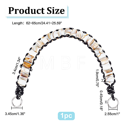 Marble Pattern Acrylic Beaded Bag Straps DIY-WH0304-351-1