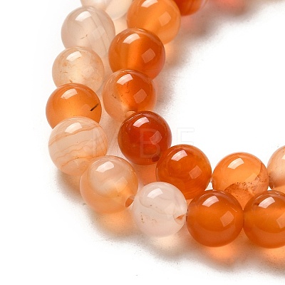Natural Agate Beads Strands G-F417-01-6mm-1