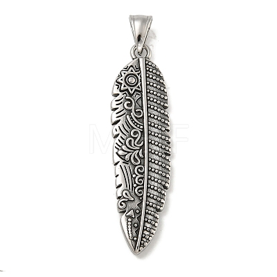 316 Surgical Stainless Steel Pendants STAS-Z073-80AS-1