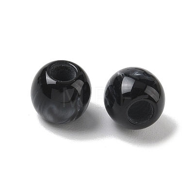 Opaque Resin European Beads RESI-F073-10-1