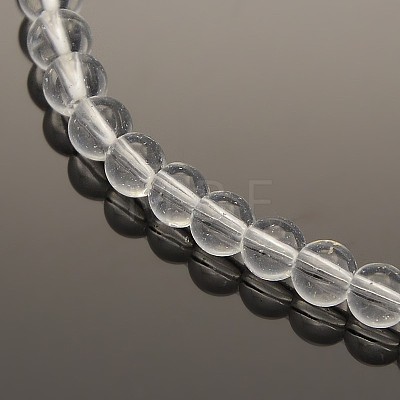 Transparent Glass Beads Strands G02Q9011-1