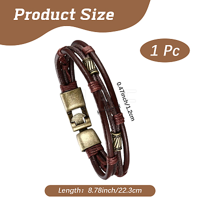PU Leather Cord Bracelets BJEW-WH20001-13A-1