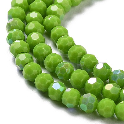 Opaque Glass Beads Strands EGLA-A035-P4mm-L15-1