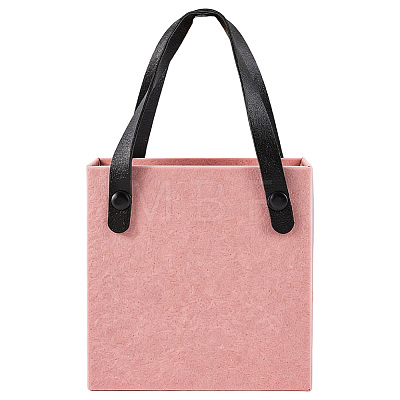 PU Leather Jewelry Set Drawer Boxes with Sponge Inside and Texture Paper Jewelry Tote Bags ABAG-CL0001-66B-1