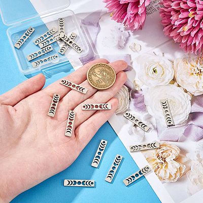 20Pcs 304 Stainless Steel Pendants FIND-SZ0006-03P-1