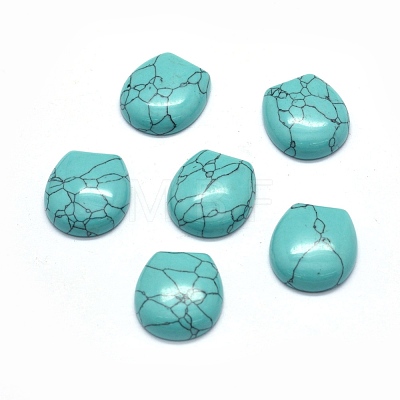 Synthetic Turquoise Cabochons G-O175-13C-1