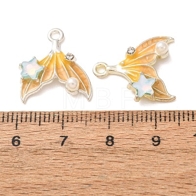 Alloy & Crystal Rhinestone & Enamel Pendants RB-CBAC8D9-02S-02-1