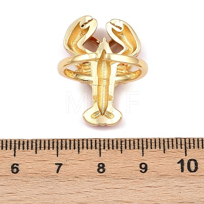 Brass Enamel Adjustable Cuff Rings LS-RJEW-C145-02A-G-1