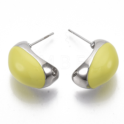 (Jewelry Parties Factory Sale)Alloy Enamel Stud Earring EJEW-N012-14P-1