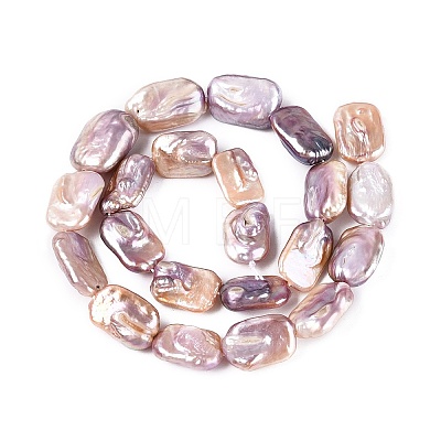 Natural Baroque Keshi Pearl Beads Strands PEAR-S020-D13-1