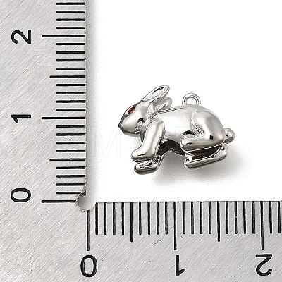 Brass Micro Pave Cubic Zirconia Pendants X-KK-U061-02P-1
