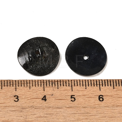 Spray Painted Natural Akoya Shell Beads X-SHEL-M021-11-1