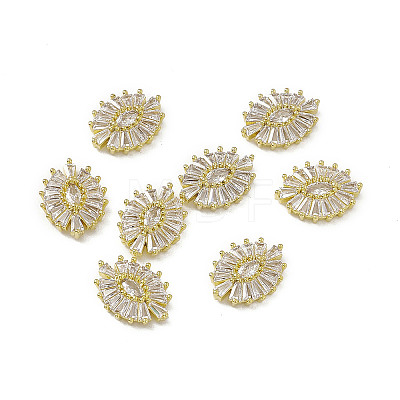 Brass Glass Rhinestone Cabochons MRMJ-B002-20LG-1