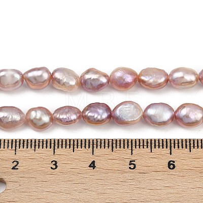 Natural Cultured Freshwater Pearl Beads Strands PEAR-P064-20H-03E-1